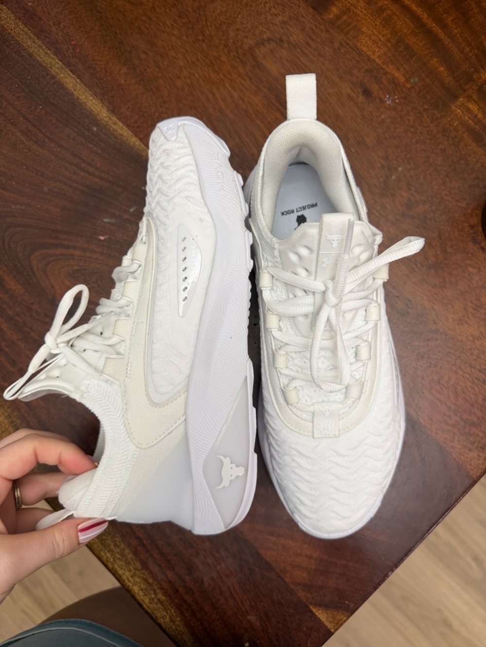 Project Rock Men's White Athletic Sneakers